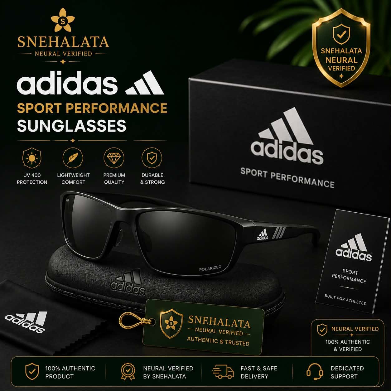 adidas স্পোর্ট পারফরম্যান্স সানগ্লাস