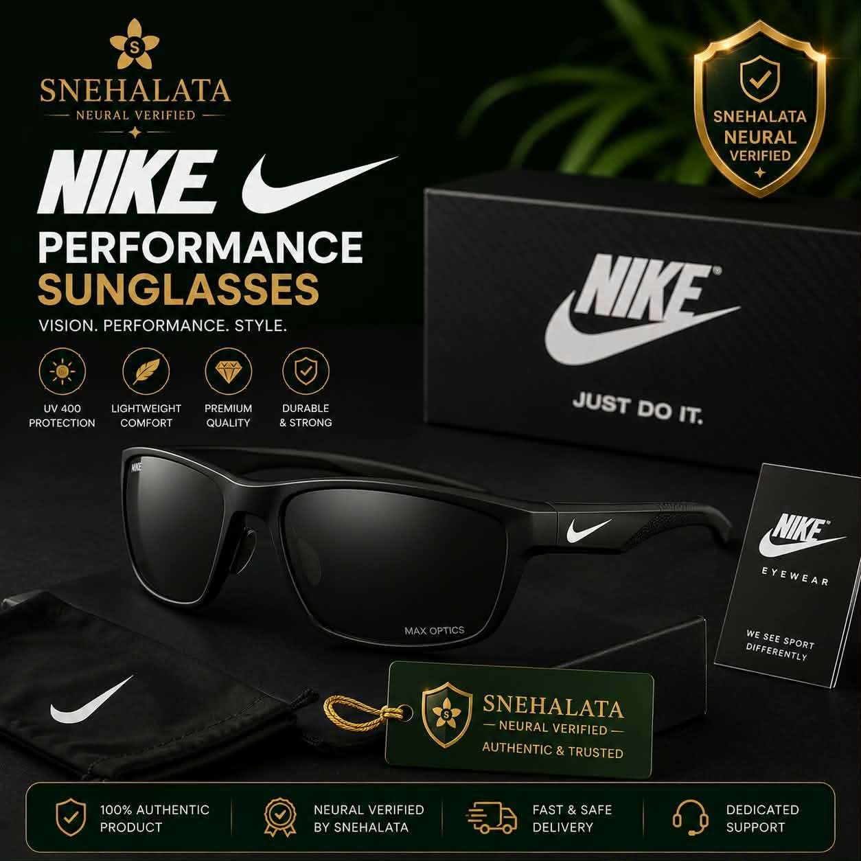 NIKE পারফরম্যান্স সানগ্লাস (Max Optics)